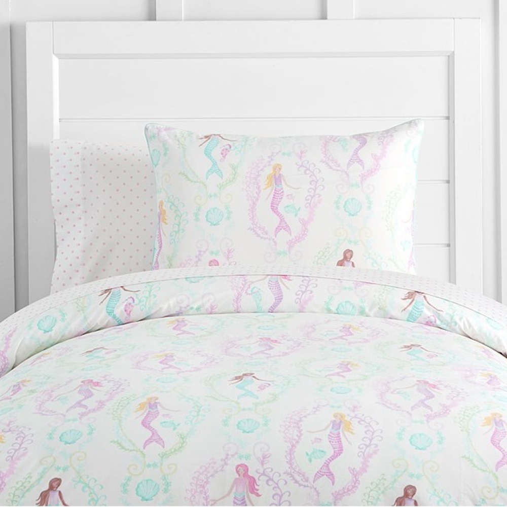 Pottery Barn Kids “Bailey” mermaid bedding set